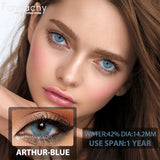 Qfdian  1 Pair Colorcon Korean Lenses Color Contact Lenses For Eyes Lenses Natural Lens Cosmetic Contact Lens Fashion Pupils