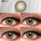 Qfdian  Color Contacts OMG Series Eyes Color Lenses Blue Beauty Contacts Makeup Green Lens Cosmetics Natual Big Black Lens 14.5mm