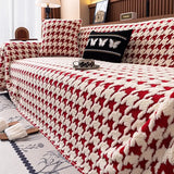 Qfdian  New Year's Celebration Sofa Cover Fabric New Autumn and Winter Thick Sofa Towel One-piece All Inclusive Soft and Comfortable