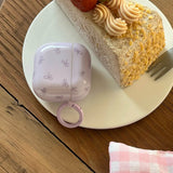 Qfdian Korea lovely candy color bow gloss silicone earphone case for airpods pro 2 for airpods 1 2 3 4 protection cover with keychain