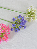 Qfdian  Luxury African agapanthus branch home table decoration silk artificial flowers Photo props hotel decor flores artificiales