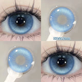 Qfdian  1pair Halloween Colored Contact Lenses With Cosplay Red Contact Lenses Blue Beauty Makeup Lens Purple Pupils Cute Lens