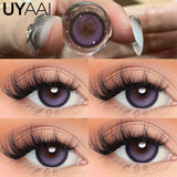 Qfdian  Contact Lens Makeup Red Lens Cosplay Colored Pupils Cosmetics Natual Black Lens Woman Pink Pupils Color Contacts Blue lens