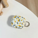 Qfdian  Lovely Floral Pattern Earphone Case For Samsung Galaxy Buds 3 Pro Cases Cute Soft Headphone Cover For Samsung Galaxy Buds 3Pro