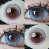 Qfdian  Daily Disposable 10PCS Colored Contact Lenses for Eyes Myopia Lens Beauty Pupils Eye Lenses Fashion Blue Purple Lenses