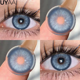 Qfdian  Color Contact Lenses Beauty Makeup Colorcon Fashion Blue Eyes Lenses Green Eyes Contact Natural Brown Lenses For Eyes