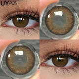 Qfdian  Contact Lenses Beauty Black Lens Makeup PATTAYA Green Lens Blue Eyes Color Lenses Natural Brown Lens Cosmetics Gray Eyes