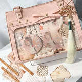 Qfdian Japanese Sweet Kawaii Women's Handbags Transparent Casual Streetwear Ita Bags Y2k Aesthetic Chic All Match Shoulder Underarm Bag