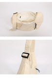 Qfdian High-capacity Solid Simple Shoulder Bags Men Women Nylon Casual Travel Hobo Bag Y2k Aesthetic Vintage Casual Handbags Crossbody