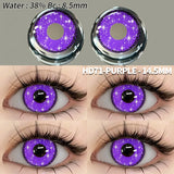 Qfdian 1 Pair Fashion Pink Cosplay Anime Lenses Color Contact Lenses for Eyes Cosmetics Purple Lenses Yearly Eye Contact Lens