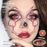 Qfdian Cosplay Scary Fire 14.5mm 1 Pair | 1 Year