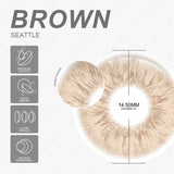 Qfdian Seattle Brown 14.5mm 1 Pair | 1 Year
