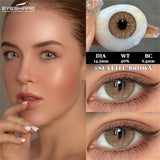 Qfdian Seattle Brown 14.5mm 1 Pair | 1 Year