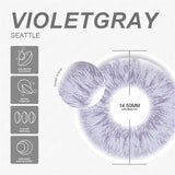 Qfdian Seattle VioletGray 14.5mm 1 Pair | 1 Year