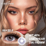Qfdian Seattle VioletGray 14.5mm 1 Pair | 1 Year