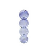Qfdian Retro Glass Spherical Colorful Vase