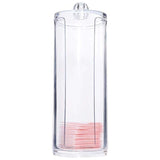 Qfdian Transparent Cotton Bud Storage Jar