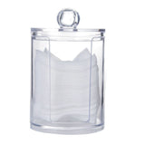 Qfdian Transparent Cotton Bud Storage Jar