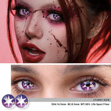 Qfdian Cosplay Starry 14.5mm 1 Pair | 1 Year
