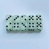 Qfdian  6-piece Glow-in-the-dark Dice Set for Club Party and Home Games