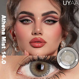 Qfdian  1Pair NEW Color Contact Lenses For Eyes Beauty Pupils Natural Pupils Brown Contact Lenses Soft Colorful Cosmetics Gray Len