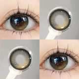 YIMEIXI 2pcs/Pair Korean Color Contact Lenses For Eyes Myopia Lenses Fashion Natural Beauty Pupil Student Cosmetic Contact Lens