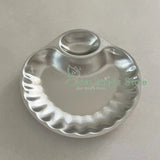 Qfdian French Retro Shell Shape Decorative Plate 304 Stainless Steel French Fries Fried Chicken Snack Plate Home Storage