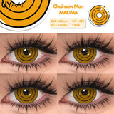 Qfdian  Halloween Cosplay Cosmetics Color Contact Lenses Red Color Lens Anime White Lenses Big Eye Lenses