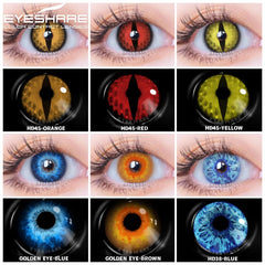 EYESHARE Color Contact Lenses 1Pair Colorful Contact Lenses for Eyes Anime Cosplay Contact Eye Lenses Halloween Color Eye Lenses