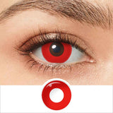 Qfdian Halloween Contact Lenses White Cat Eye Cosplay Contact Lenses Crazy Eye Contacts Whiteout Lens for Cosplay Anime Accessorie