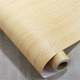 Qfdian 40cm wood grain modern style decoration waterproof moisture-proof mildew proof cabinet doors kitchen living room wallpaper