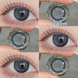 Qfdian  2PCS Halloween Myopia Contact Lenses Cosplay Colored Contact Lenses Prescription Lens Natural Pupils Eye Color Lenses