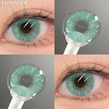 Qfdian  1 Pair Colorcon Korean Lenses Color Contact Lenses For Eyes Lenses Natural Lens Cosmetic Contact Lens Fashion Pupils