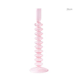 Qfdian Pink Wedding Table Centerpieces Candle Holder Wedding Decoration Flower Vase Home Decoration Accessories Vases Room Decor