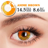 Qfdian  Halloween Cosplay Cosmetics Color Contact Lenses Red Color Lens Anime White Lenses Big Eye Lenses