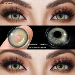 Qfdian Contact Lenses for Eyes Natural Beauty Pupils  Eyes Lenses Korean Brown Contacts 2PCS 1Year Fashion Green Pupilentes