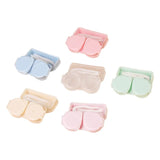 Qfdian Contact Lens Case Blue Pink contact lenses cases Lenses Box Container Travel Portable wholesale 100 pcs Mini Cute