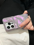 Qfdian  Wrinkle Pattern Suitable For Iphone 16 Pro Max Phone Case 14 15 13 12 Pro All Inclusive Soft Case Anti Fall Protective Cover