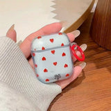 Qfdian  Small heart belt pendant is suitable for airpods4 protective case, new airpodspro2 Apple second generation protective