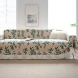 Qfdian Farmhouse Sofa Covers Blue Boho Couch Cover for 3 Cushion Couch Sofa Living Room Pet Sofa Covers for Dog Cat Washable Slipcovers
