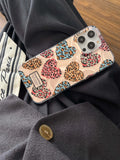 Qfdian Love leopard print water-ripple phone case for 13 iphone 15 13pro 15pro 14 pro max 12promax 14pro 14promax 12 protect cover