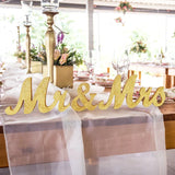 Qfdian  Wedding Decoration Mr & Mrs Wooden Letters Sign For Wedding Table Decor Home Desktop Ornaments Anniversary Event Photo Props