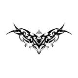 Qfdian  Sexy temporary stickers with herbal juice waterproof and non reflective solid color pattern on  chest and waist tattoo stickers