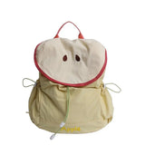 Japanese Letter Embroidery Schoolbags Y2k Aesthetic Student Casual Travel Backpacks Contrast Color Sweet Kawaii Bags for Women