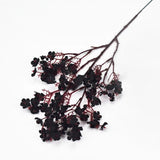 Qfdian  5pcs Fall Babys Breath Artificial Flowers Fake Plants for Home Wedding Centerpiece Table Thanksgiving Party Autumn Decorations
