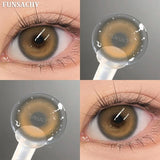 Qfdian  1 Pair Colorcon Korean Lenses Color Contact Lenses For Eyes Lenses Natural Lens Cosmetic Contact Lens Fashion Pupils