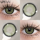 Qfdian NEW Blue Eye Color Lens 1 Pair Green Colored Pupils for Eyes Natural y2k Fashion Lenses Korean Style Colorcon Eye Contacts