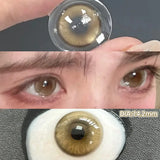 Qfdian  Glaze Series Contact Lenses for Eyes Color Beauty Pupils Natural Eye Lenses for Myopia 2pcs Brown Green Blue Makeup Lens