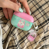 Qfdian New Korea Popular Cartoon Cute Funny Pink Dog Cover TPU Case For Airpods Pro 2 Airpods 1 2 3 Pro 3nd Wireless Earphone Case