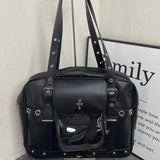Qfdian Transparent All Match Casual Ita Bags 2025 Streetwear Y2k Aesthetic Women's Handbags Trendy Vintage Simple Shoulder Underarm Bag